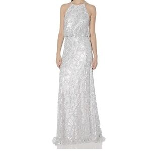 Donna Morgan Collection - Tiffany Sequin Halter Gown